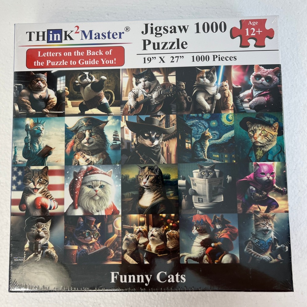THinK2Master Jigsaw Puzzle 1000‎ Pieces Funny Cats